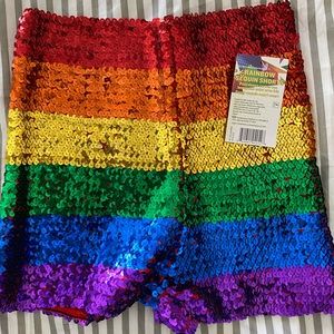 Pride Rainbow Sequin Shorts